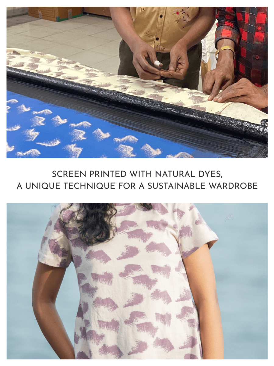 Aurora waves women's organic cotton casual top