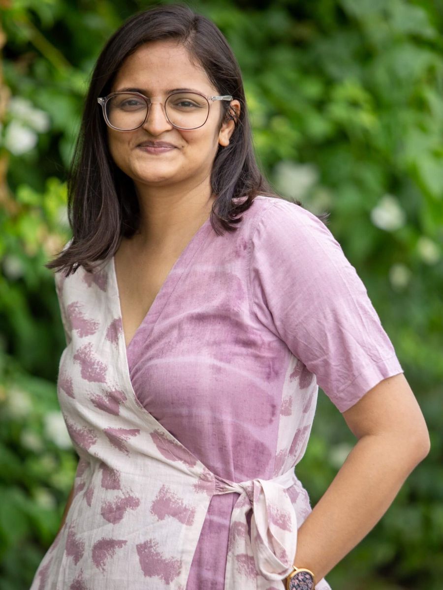 Aurora waves women's handwoven cotton formal dress