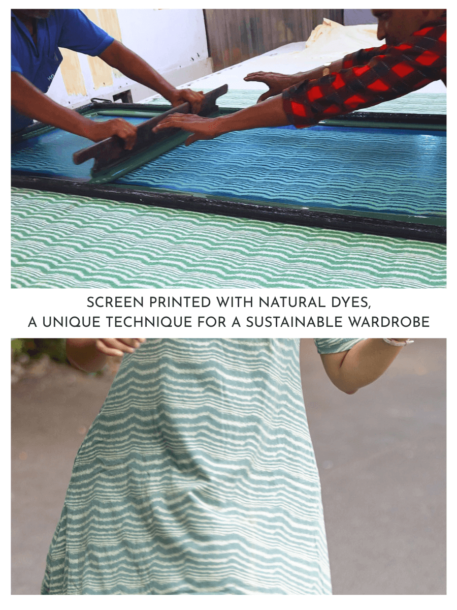 Fading waves women's organic cotton t-shirt dress