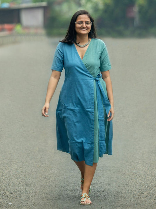 Northern lights women's handwoven cotton dress