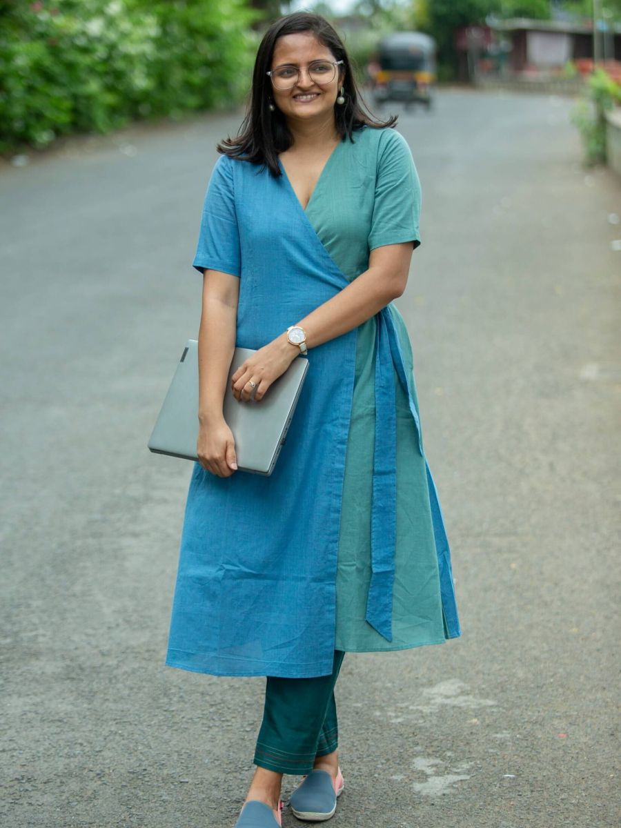 Northern lights women's handwoven cotton dress