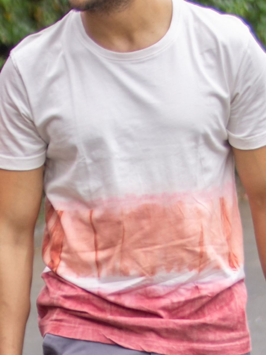 Rare red men's organic cotton t-shirt